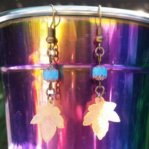 Dangly Leaf Earrings